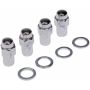 DORMAN 711-208 Wheel Nut Chrome Std. Mag 2-Pc 1/2-20