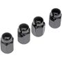 DORMAN 711-211 Wheel Nut Black Chrome Acorn 2-Pc 1/2-20