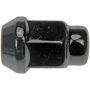 DORMAN 711-305A Black Bulge Seat Acorn Wheel Nut - M12-1.50