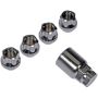 DORMAN 711-326 Wheel Nut Lock Chrome Bulge Lock Set M12-1.50