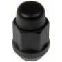 DORMAN 711-335C Matte Black Acorn Nut Lock Set M12-1.50