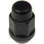 DORMAN 711-635C Matte Black Acorn Nut Lock Set M14-1.50