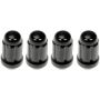 DORMAN 712-315C Matte Black Spline Drive Lock Set M12-1.50