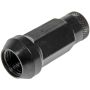 DORMAN 713-685A Black Open End Knurled Wheel Nuts
