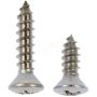 DORMAN 784-115D Self Tapping Screws - Stainless Steel - Oval Head - No.8 X 1/2 In., 3/4 In.
