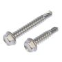 DORMAN 784-175 Self Tapping Screw-Stainless Steel-Hex Washer Head-No. 12 x 1 In., 1-1/2 In.