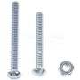 DORMAN 784-612D Machine Screw-Slotted Round Head With Nuts- 1/4-20 X 2 in, 2-1/2 in