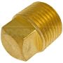 DORMAN 785-073D Brass Pipe Plug - Square Head - 1/2 In. MNPT