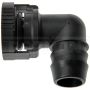 DORMAN 800-033 Crankcase Ventilation Hose Connectors, Elbow 90 To 15 mm Barbed