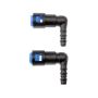 DORMAN 800-091.5 5-Fuel Line Quick Connector 90 Degree Angle 3/8In Steel To 5/16 Nylon Tubing