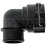 DORMAN 800-295 26 mm ID  Heater Hose Connector, Elbow 90 To 26 mm ID Barbed