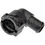 DORMAN 800-318 8 mm ID  Heater Hose Connector, Elbow 90 To 8 mm ID Barbed