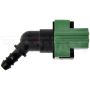 DORMAN 800-380 12 mm Nylon Fuel Vapor Connector, Elbow 45 To 5/16 In. Barbed