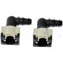 DORMAN 800-397 12 mm Nylon Fuel Vapor Connector, Elbow 90 To 12 mm Barbed