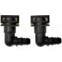 DORMAN 800-397 12 mm Nylon Fuel Vapor Connector, Elbow 90 To 12 mm Barbed