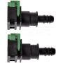 DORMAN 800-437 12 mm Nylon Fuel Vapor Connector, Straight To 3/8 In. Barbed