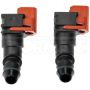 DORMAN 800-444 1/2 In. Nylon Fuel Vapor Connector, Elbow 45 To 1/2 In. Barbed