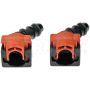 DORMAN 800-444 1/2 In. Nylon Fuel Vapor Connector, Elbow 45 To 1/2 In. Barbed