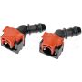 DORMAN 800-444 1/2 In. Nylon Fuel Vapor Connector, Elbow 45 To 1/2 In. Barbed