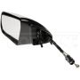 DORMAN 955-107 Side View Mirror - Left, Manual Remote Black