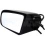 DORMAN 955-122 Side View Mirror - Left, Power Remote; Black; With 117mm 4.5 In. Base