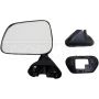DORMAN 955-214 Side View Mirror - Left, Door Mount, Manual, Black