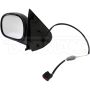 DORMAN 955-345 Side View Mirror - Left, Power, Without Signal, Chrome Cover + Black Base