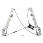 AISIN RPFD-080 Power Window Regulator Assembly w o Motor