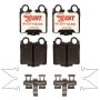 Raybestos EHT771H Raybestos Element3 Hybrid Brake Pad Set