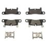 Raybestos MGD1453MH Raybestos R-Line Metallic Brake Pad Set