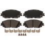 Raybestos MGD2076CH Raybestos R-Line Ceramic Brake Pad Set