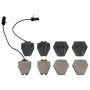 Raybestos PGD839M Raybestos Element3 Metallic Brake Pad Set