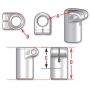 SPECIALTY PRODUCTS COMPANY 15097 LH ROD END RECVR  7/8-14 RND