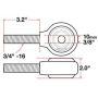 SPECIALTY PRODUCTS COMPANY 15730 XAXIS ROD END BALL JOINT
