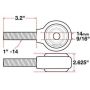 SPECIALTY PRODUCTS COMPANY 15741 XAXIS ROD END BALL JOINT