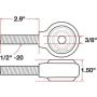 SPECIALTY PRODUCTS COMPANY 15744 XAXIS ROD END BALL JOINT