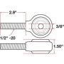 SPECIALTY PRODUCTS COMPANY 15745 XAXIS ROD END BALL JOINT