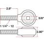 SPECIALTY PRODUCTS COMPANY 15748 XAXIS ROD END BALL JOINT
