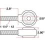 SPECIALTY PRODUCTS COMPANY 15749 XAXIS ROD END BALL JOINT