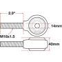 SPECIALTY PRODUCTS COMPANY 15786 XAXIS ROD END BALL JOINT