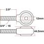 SPECIALTY PRODUCTS COMPANY 15792 XAXIS ROD END BALL JOINT