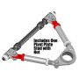 SPECIALTY PRODUCTS COMPANY 92005 CROSS SHAFT PIVOT STUD W/NUT