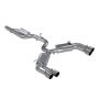 MBRP Exhaust S4601304 3in. Cat-Back; Valve Delete; Quad Split Rear Exit; T304