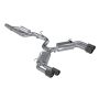 MBRP Exhaust S46013CF 3in. Cat-Back; Valve Delete; Quad Split Rear Exit; T304; CF Tips