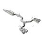 MBRP Exhaust S4612304 3in. Cat-Back; Quad Split Rear; T304; Valve Delete