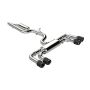 MBRP Exhaust S46133CF 3in. Cat-Back; 2.5in. Quad Split Rear Exit; Active; T304; CF Tips