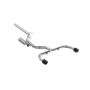 MBRP Exhaust S46173CF 3in. Cat-Back; 2.5in. Dual Split Rear; T304; CF Tips
