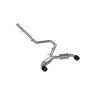 MBRP Exhaust S47063CF 3in. Cat-Back; Dual Split Rear Exit; T304; CF Tips