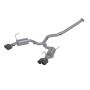 MBRP Exhaust S48003CF 3in. Cat-Back; Dual Split Rear Exit; Street Version; T304; CF Tips