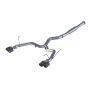 MBRP Exhaust S48023CF 3in. Cat-Back; Dual Split Rear Exit; Race Version; T304; CF Tips